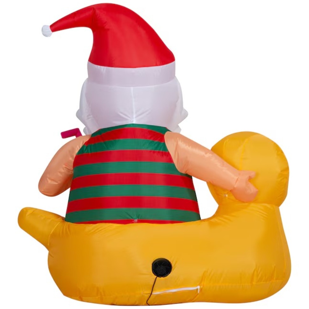 Christmas Inflatable Seaside Santa on Vacation Duck‎ Sunglasses Coconut Cocktail - Picture 3 of 6